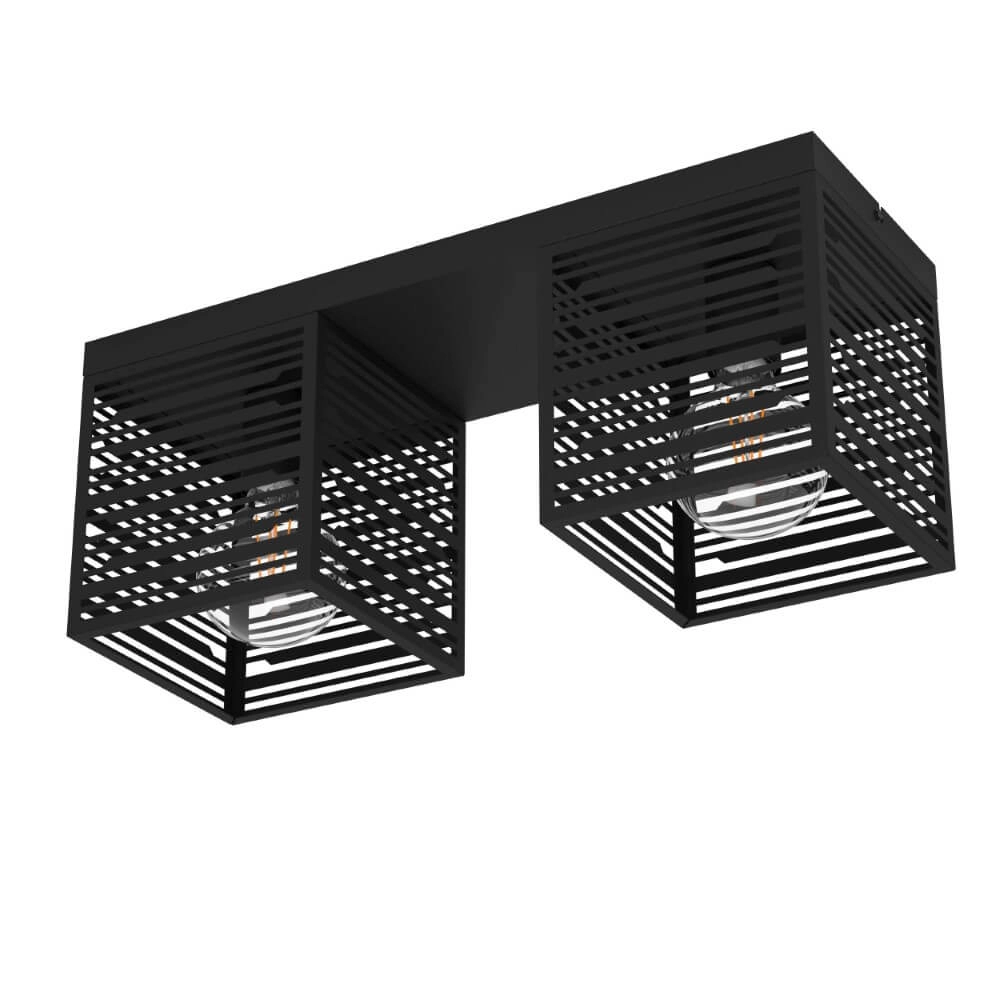 Ceiling lamp Piedritas black - 2x E27