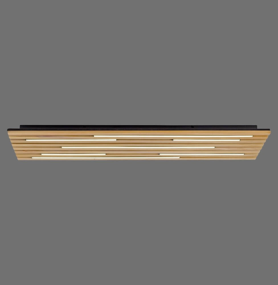 Rectangular ceiling lamp Q-Akustik wood Paul Neuhaus 4012248385371