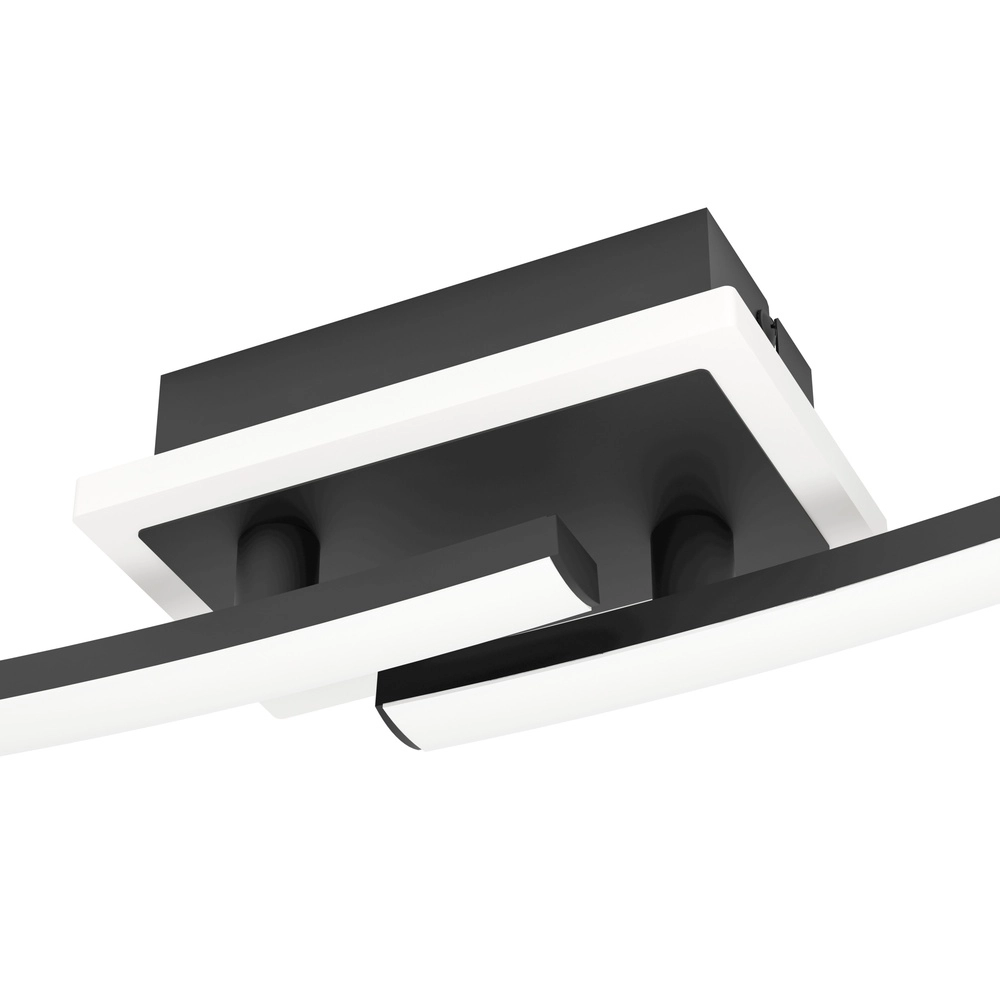 Ceiling lamp Lungolago LED - black - square Eglo 9008606316076