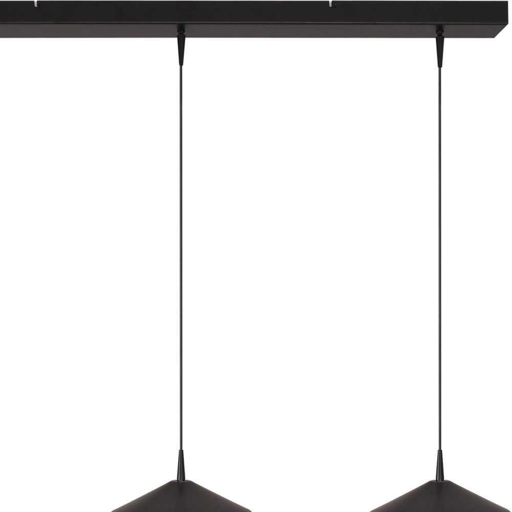3-light pendant lamp Ceppo black Ø 22cm Masterlight 8718121358468