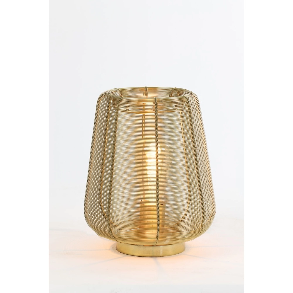 Golden table lamp Adeta Ø 22cm Light & Living 8717807600921