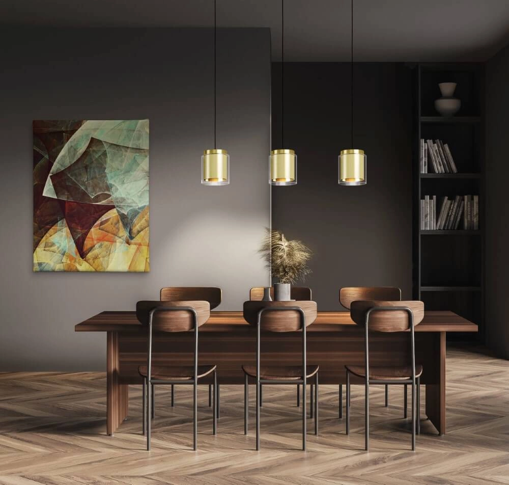 Dining table lamp Lagunitas gold with glass Eglo 9002759996543