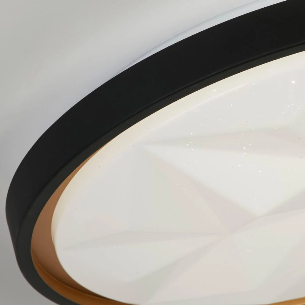 Ceiling light Satellite Black with star effect Searchlight 5053423273228