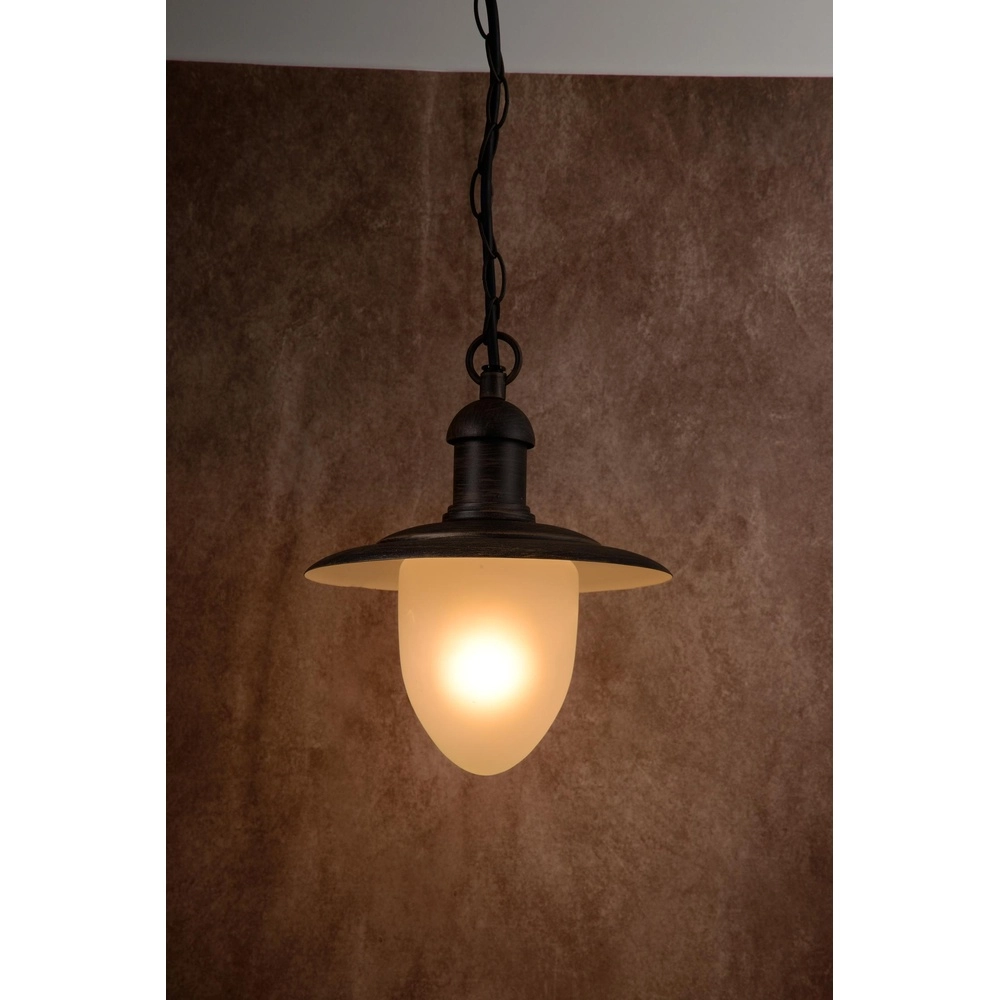 Country Pendant Lamp Aruba rust brown Ø 25cm IP44