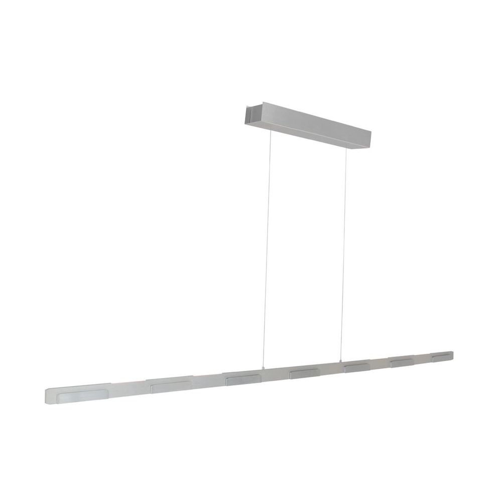 Sleek pendant lamp Bloc metallic grey Steinhauer 8712746148268