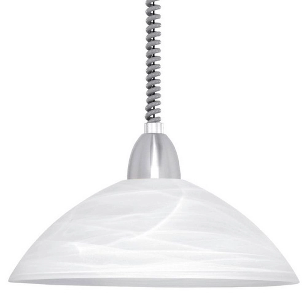 Pendant lamp Lord 2 white with chrome