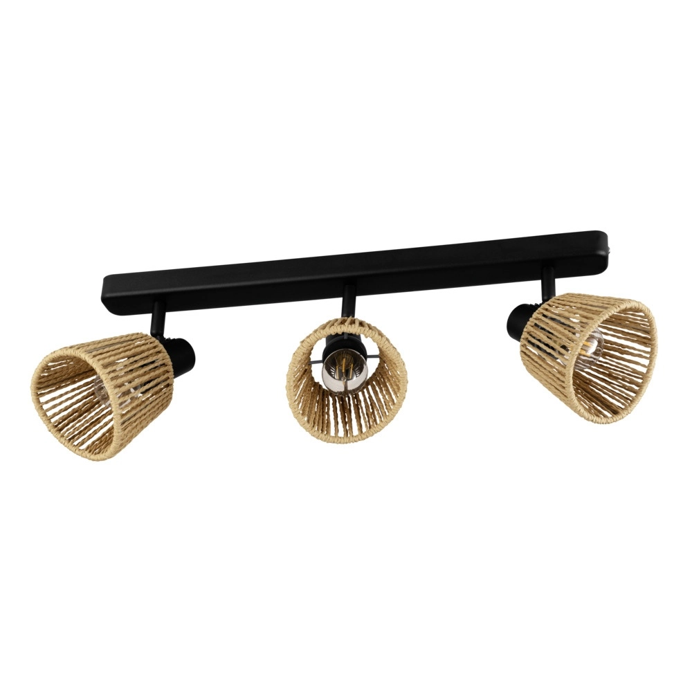 Ceiling lamp Keelby Rattan 3-lights