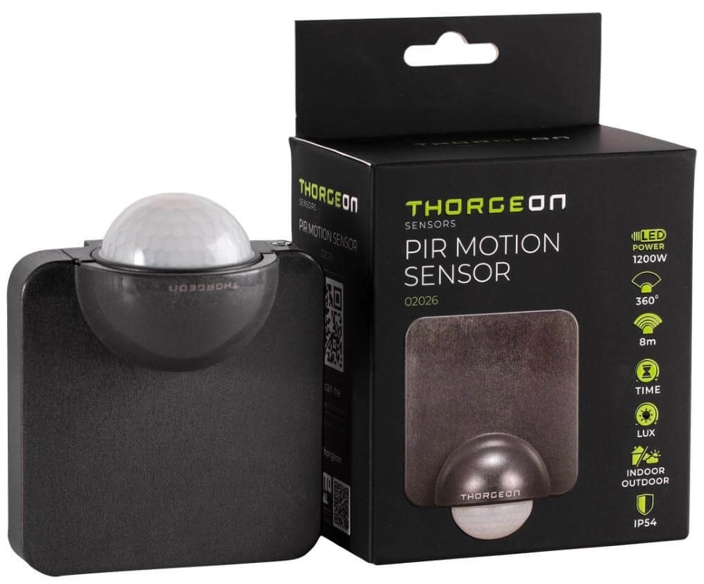 Black Motion Sensor Visy 360 degrees Vtac 4751029899637