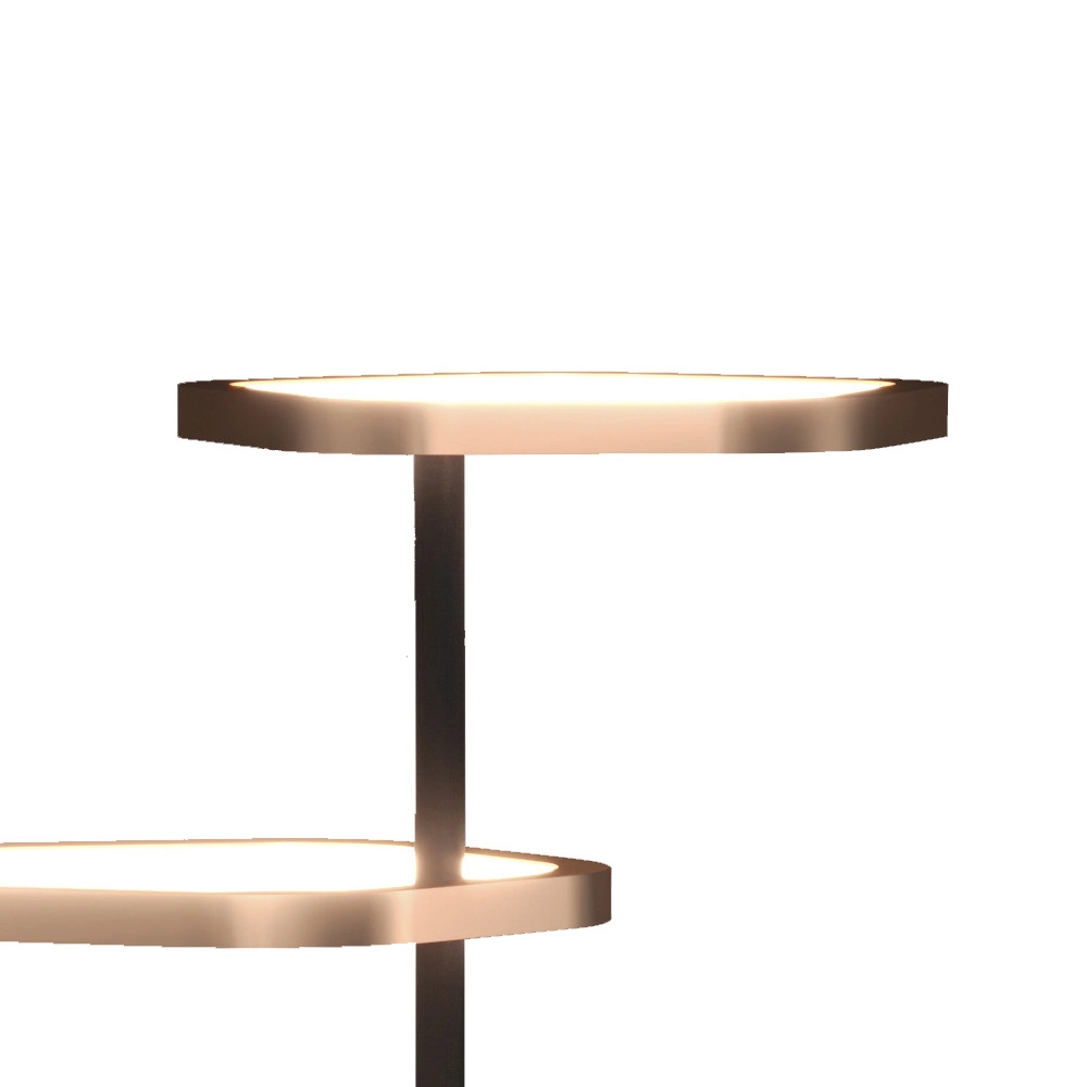 Unique floor lamp Estrella black with brown Stars of Light 9008606357789