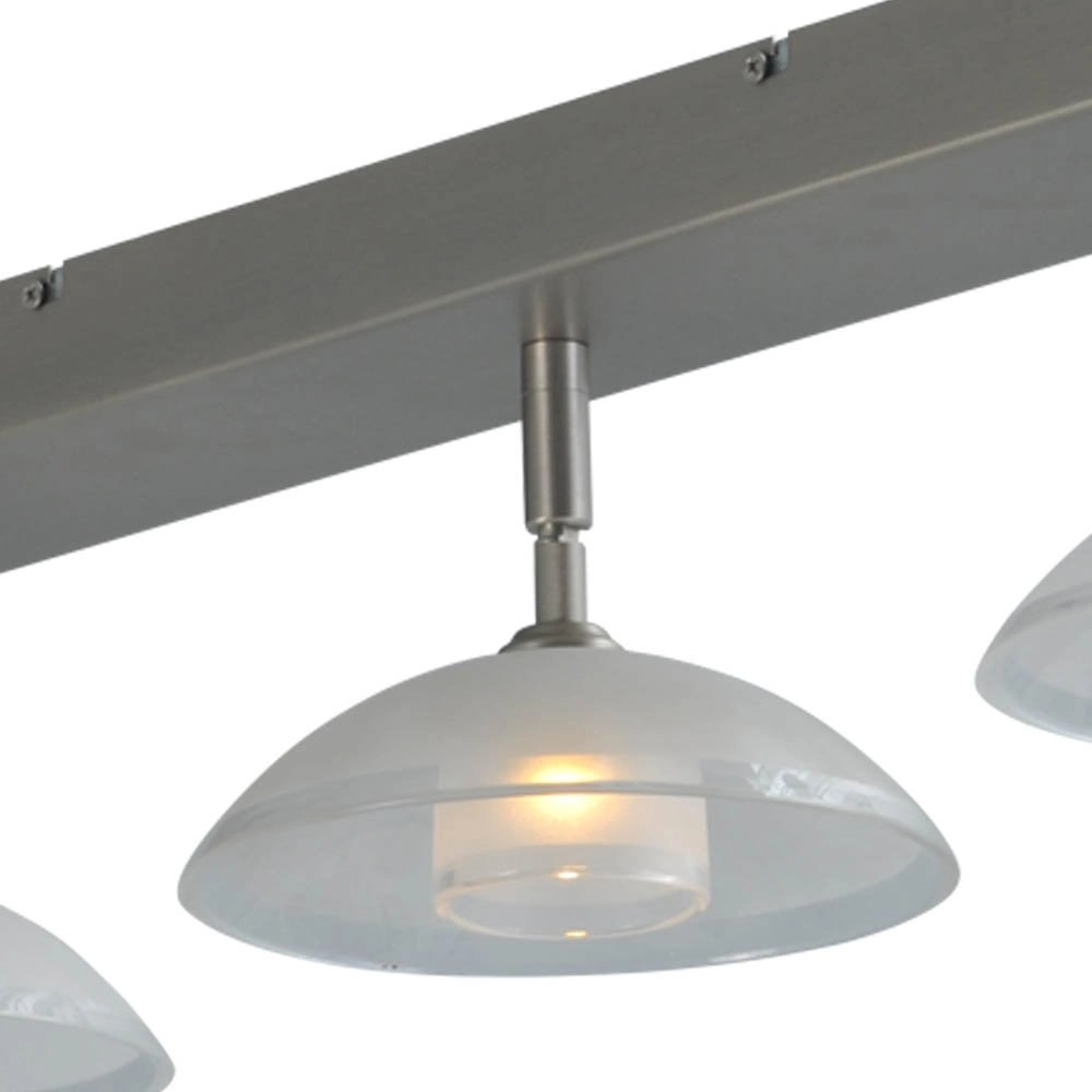 LED flush ceiling light Melani 3-light metal gray Masterlight 8718121212692