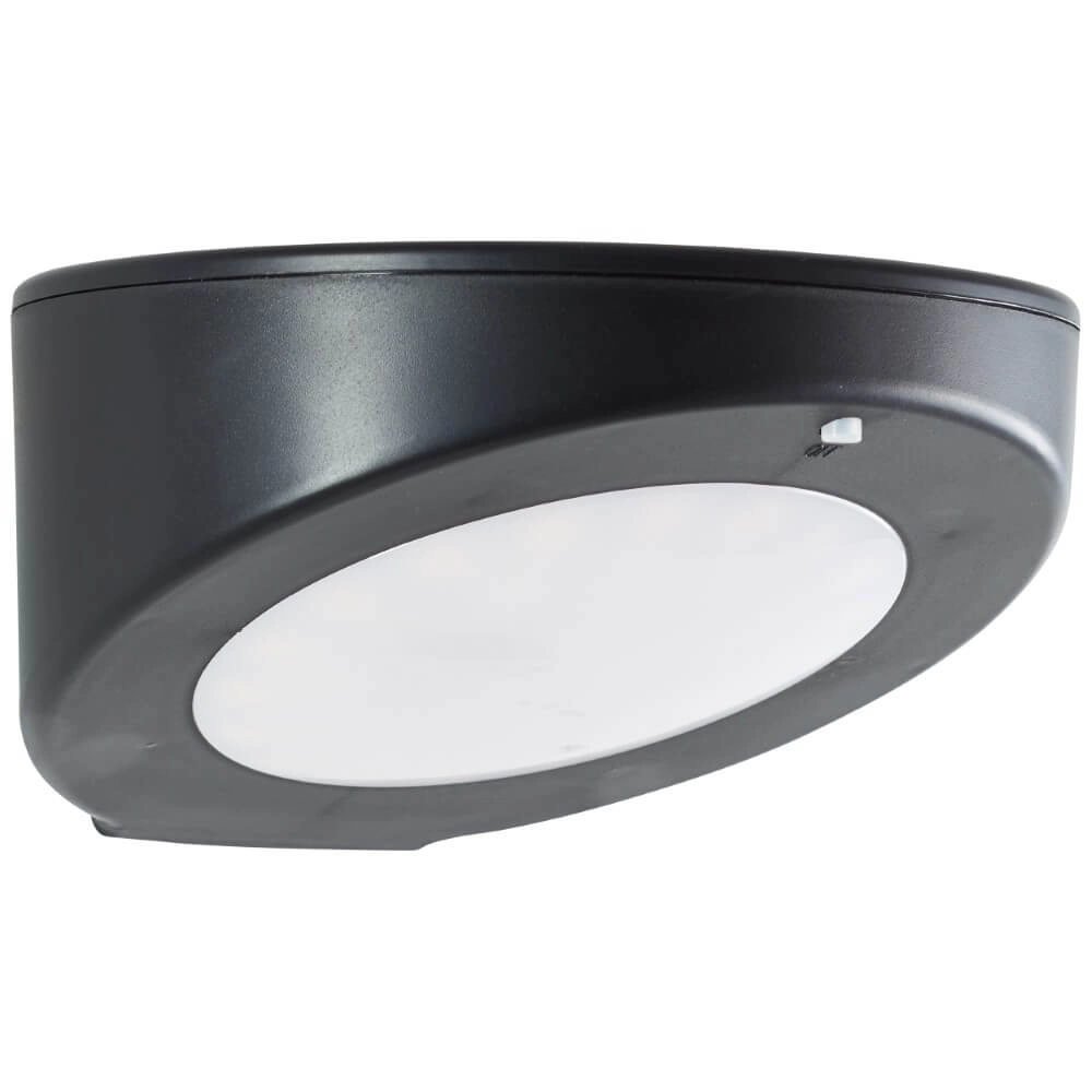 Black wall lamp Bardum Solar