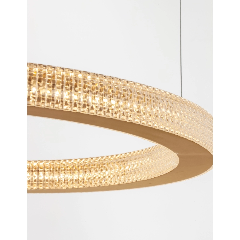 Pendant lamp Fiore gold Ø 60cm Lyora 5212017424136