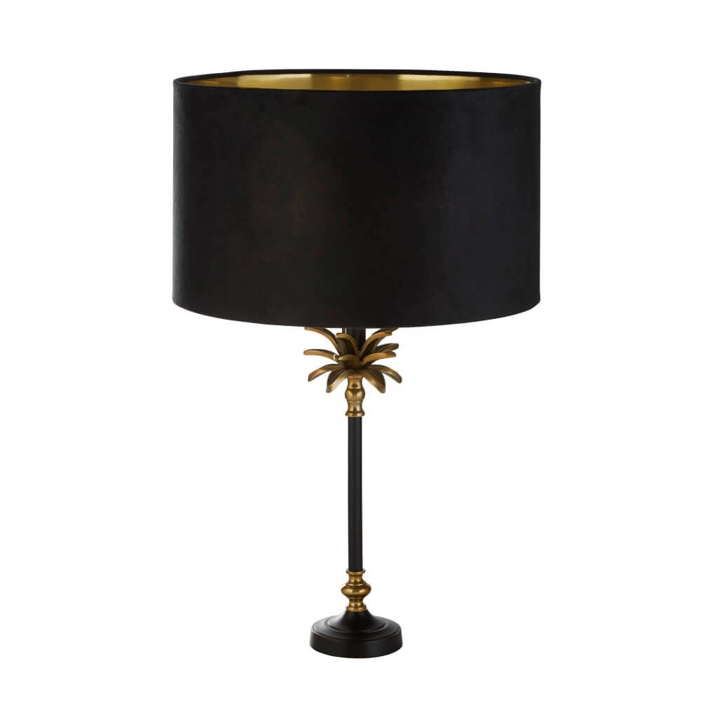 Table lamp Palm black with black hood