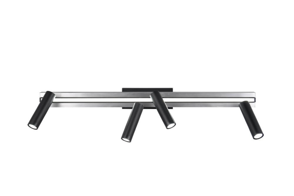 4-light LED spot Zeno metal with black Trio 4017807614619