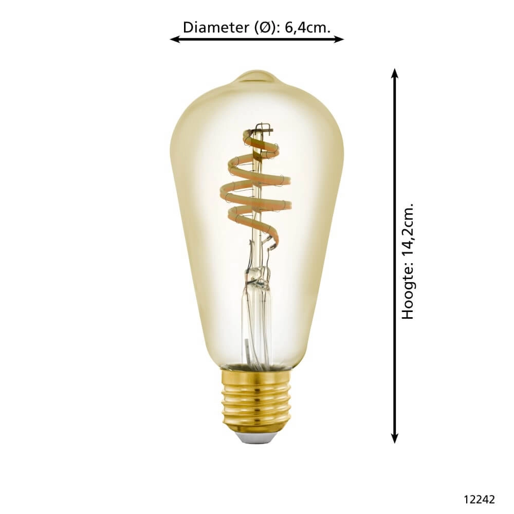 LED lamp bulb Zigbee - E27 - 4.9 watt - 2200-6500K - ST64 Eglo 9002759122423