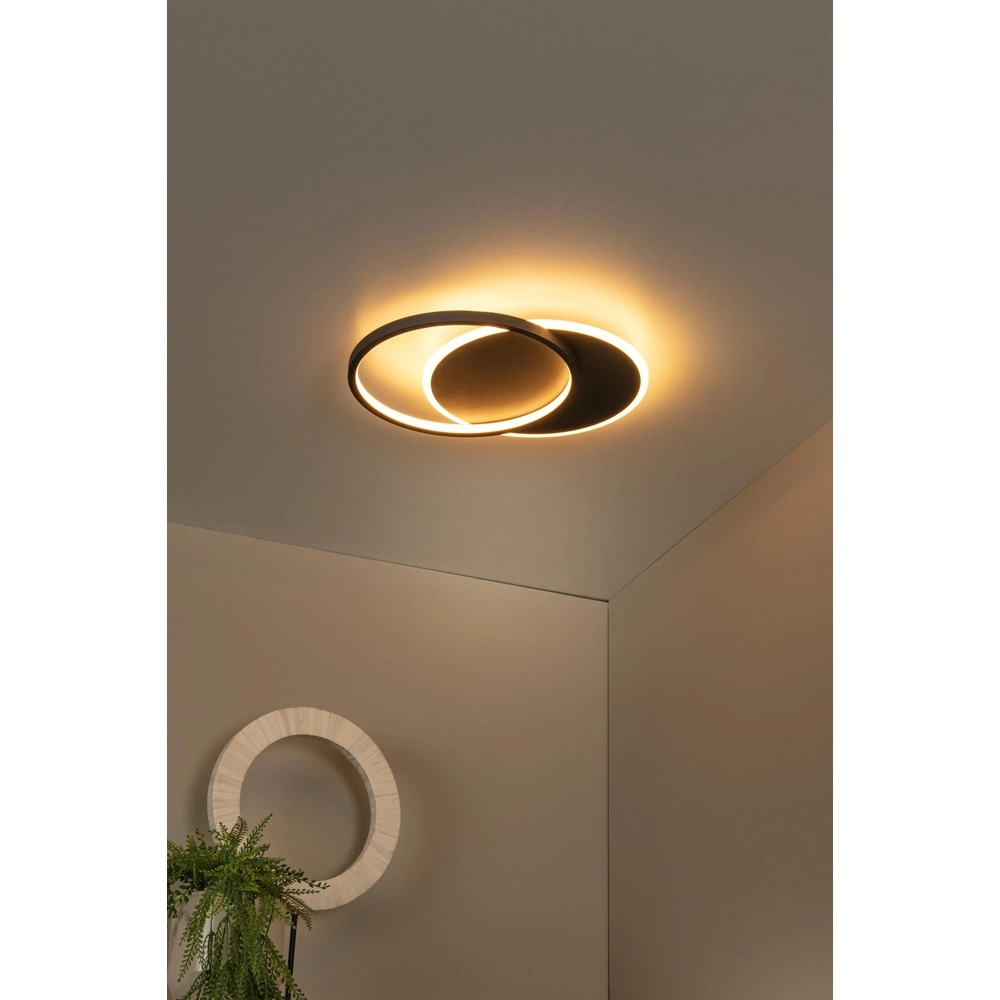 Design ceiling light Axelle black 2700K Lucide 5411212441713