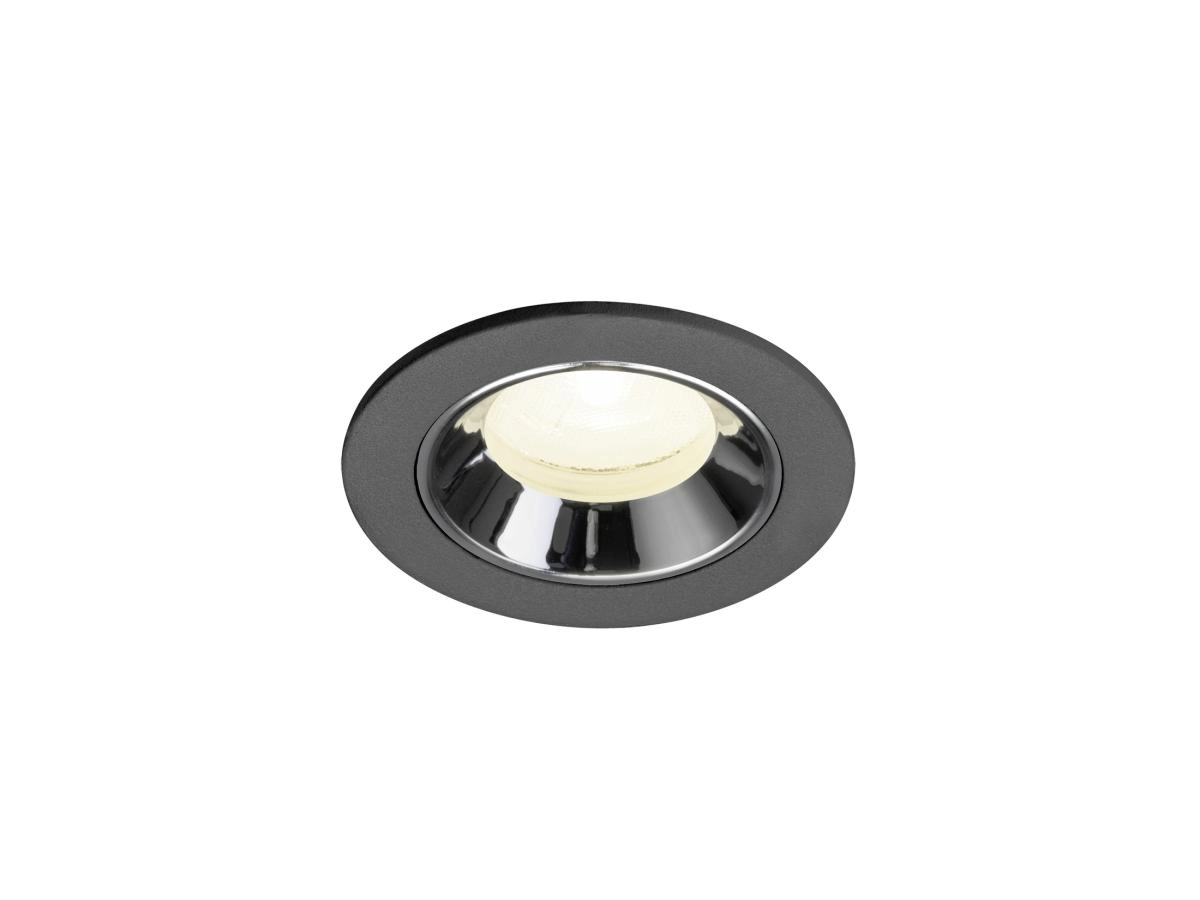Recessed spotlight Numinos XS black/chrome 4000K - 20deg