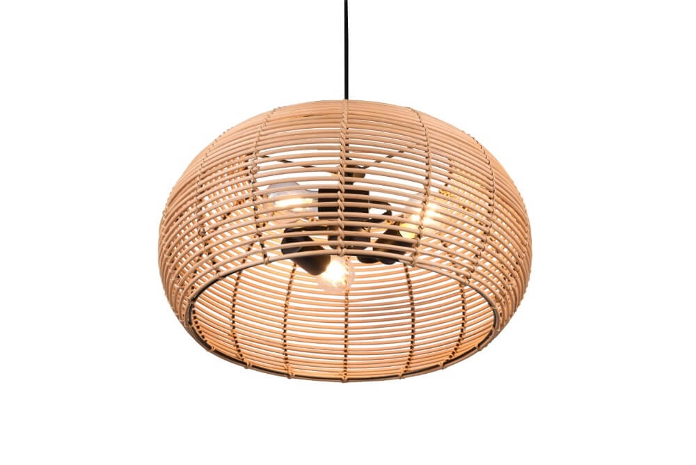Rattan pendant lamp Inga Ø 50cm Trio 4017807544800