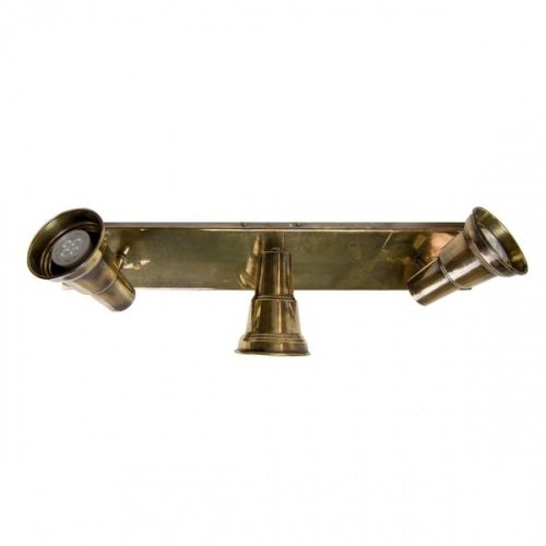 Country ceiling lamp Spot Beam 3-light - antique copper (ant)