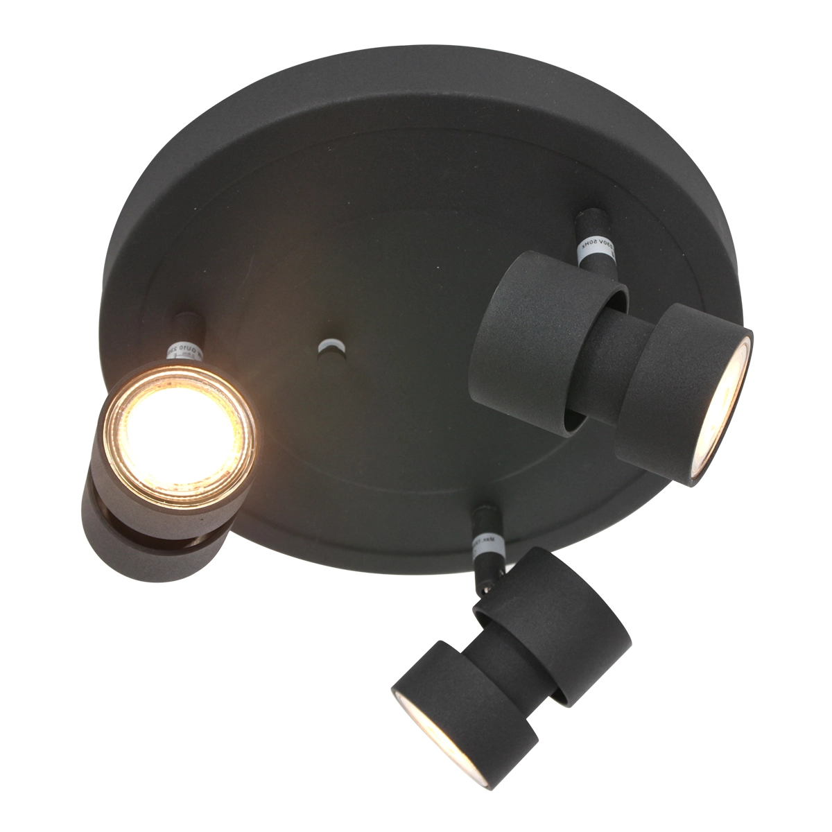 LED ceiling spotlight Natasja LED black Steinhauer 8712746175752