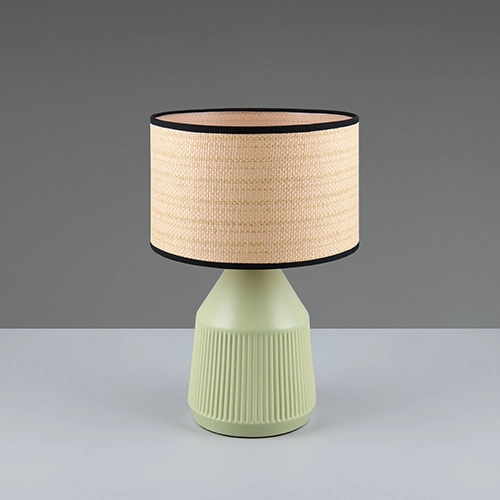 Table lamp Formentera Ø 28cm green Trio 4017807678130