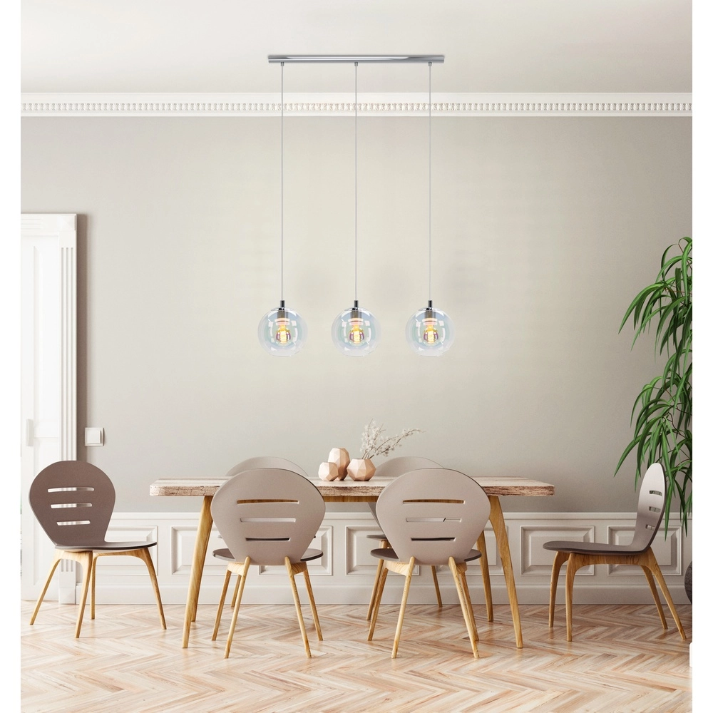Pendant lamp Ariscani 2 3-light chrome Eglo 9008606358090