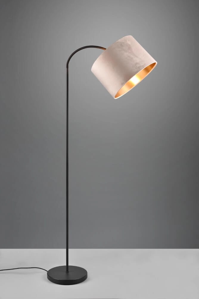 Standing floor lamp Julieta velvet hood Trio 4017807574159