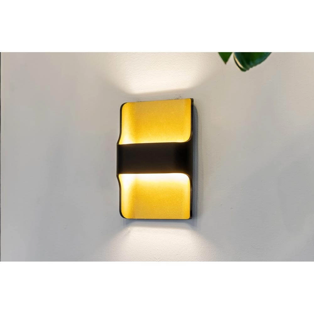 Wall lamp design Dallas black with gold Artdelight 8719831737994
