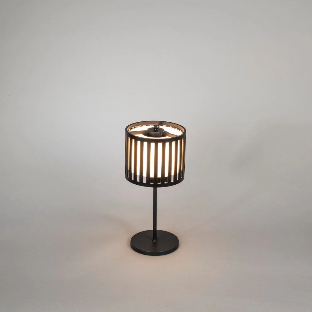 Unique table lamp Bottle Black rechargeable KonstSmide 7318308377520
