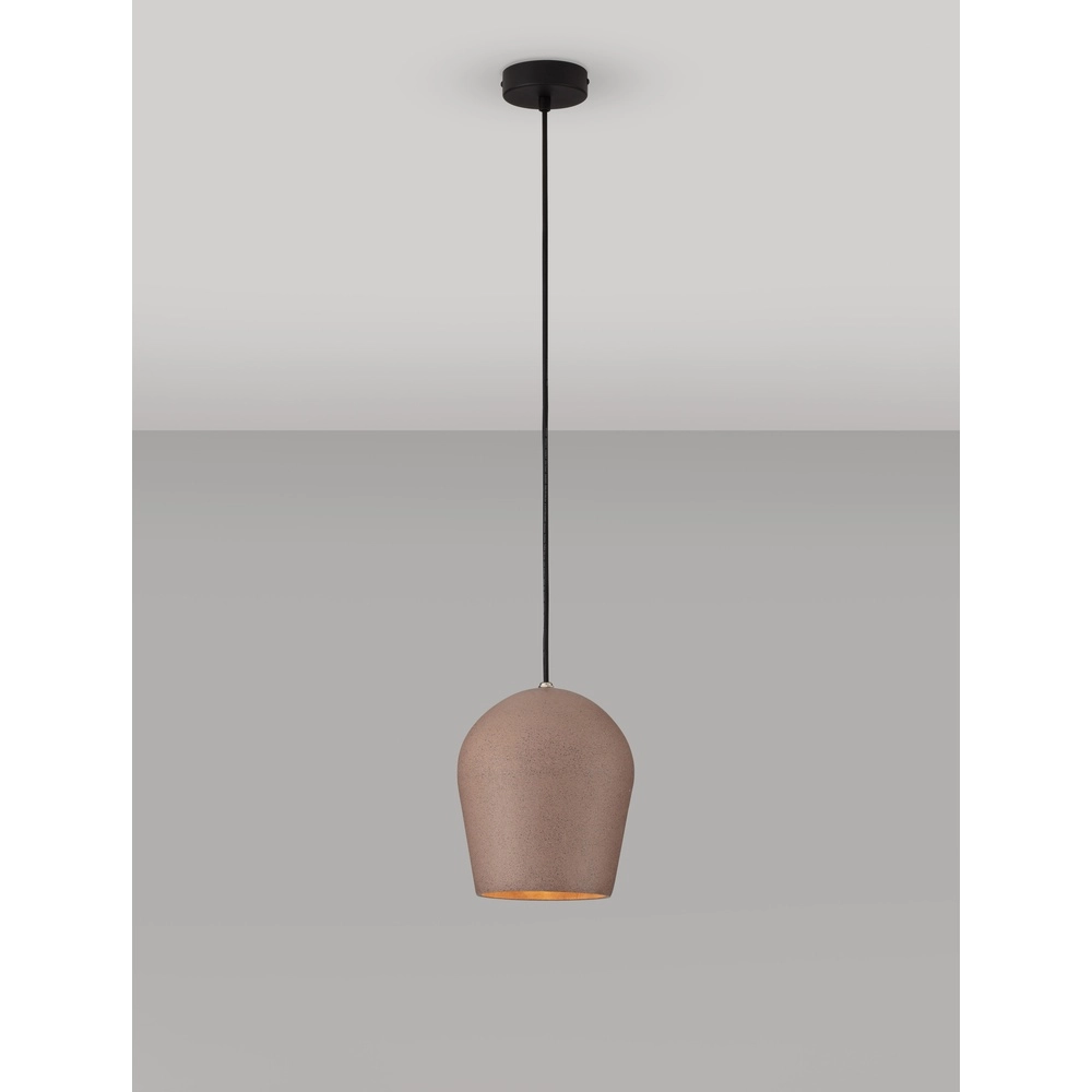 Pendant lamp Omio Ø 20cm earth brown Lyora 5212017468895