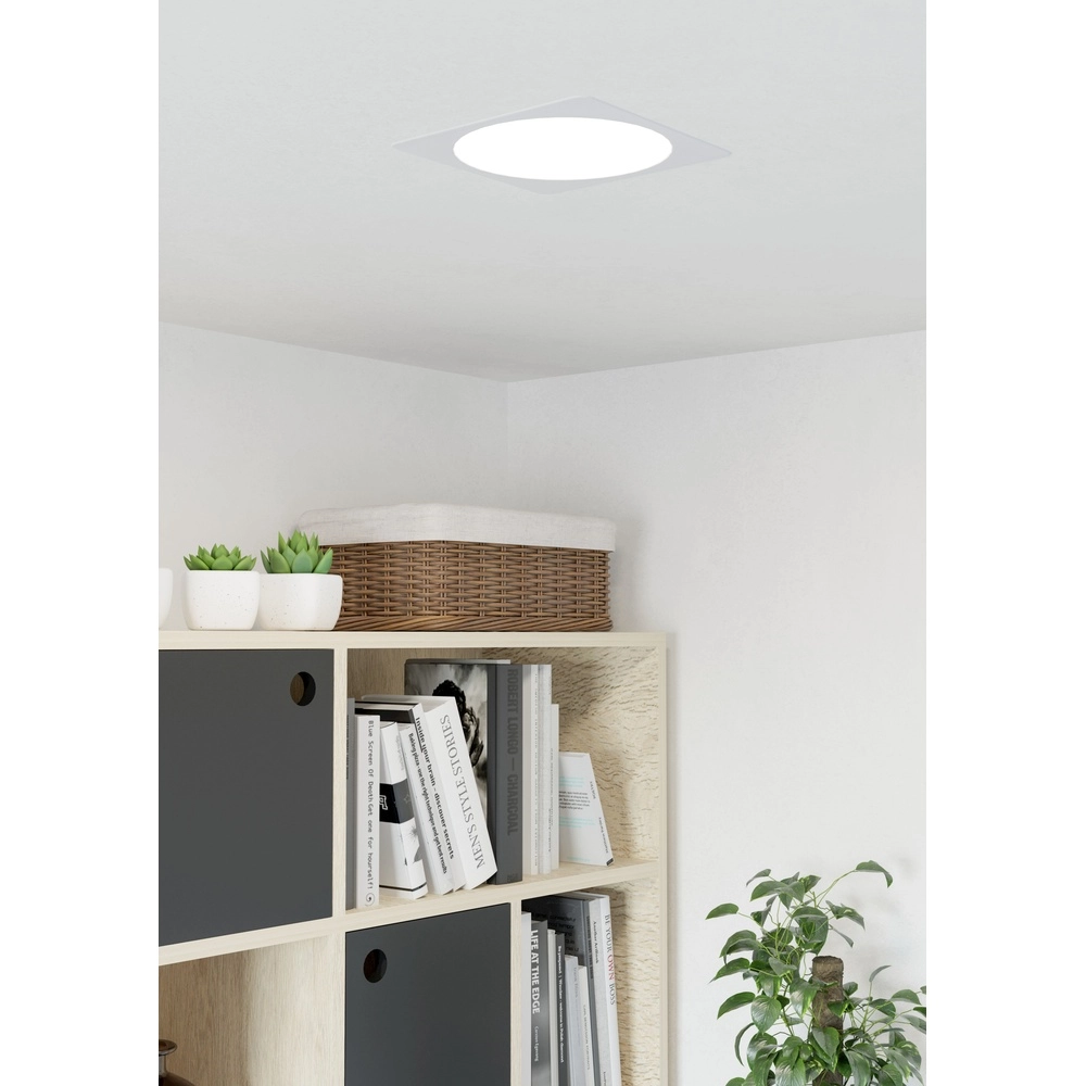 Recessed lamp Fueva 6 Square - White - 21.6x21.6cm Eglo 9008606330812