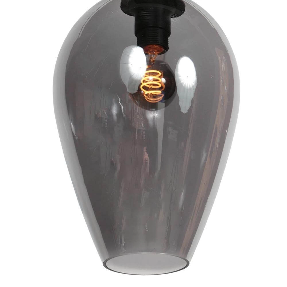 Pendant lamp HaloSwap with 1 smoke glass Ø 22.5cm Steinhauer 8712746179705