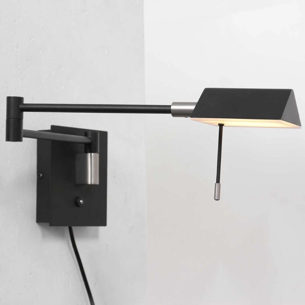 Black wall reading lamp Retina Steinhauer 8712746166040