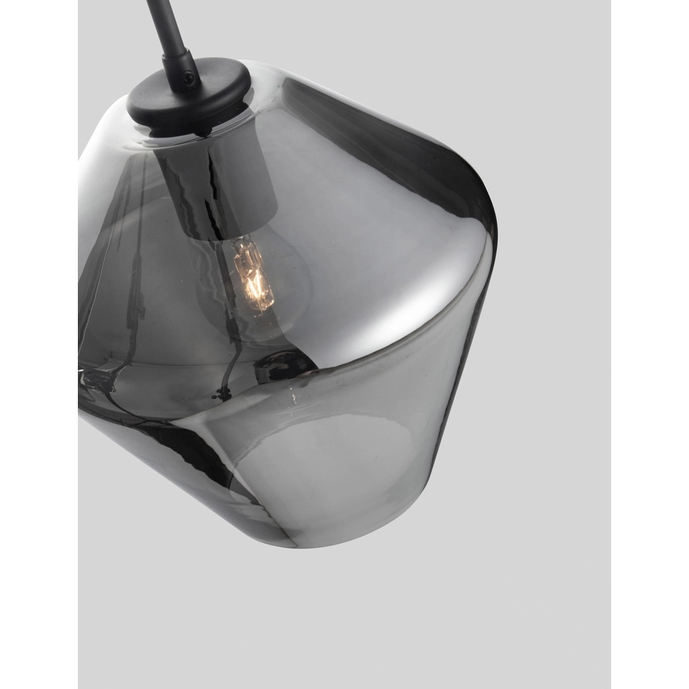Pendant lamp Veiro chrome glass Ø 23 x 22cm Lyora 5212017421296