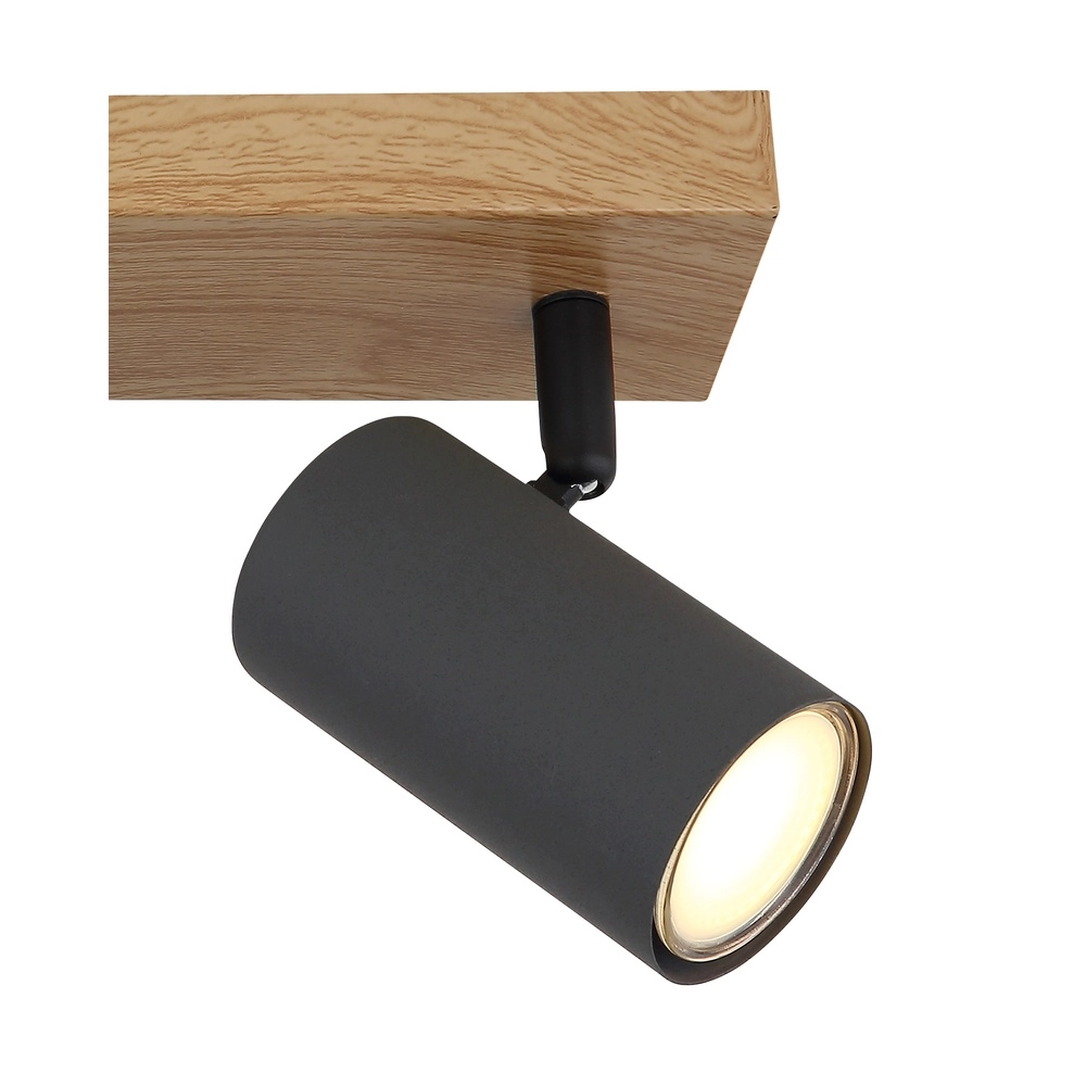 Ceiling lamp 2-lights Robby wood Globo 9007371430529