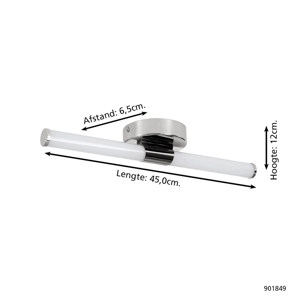 Mirror lamp Ramola chrome 45cm Eglo 9008606356768