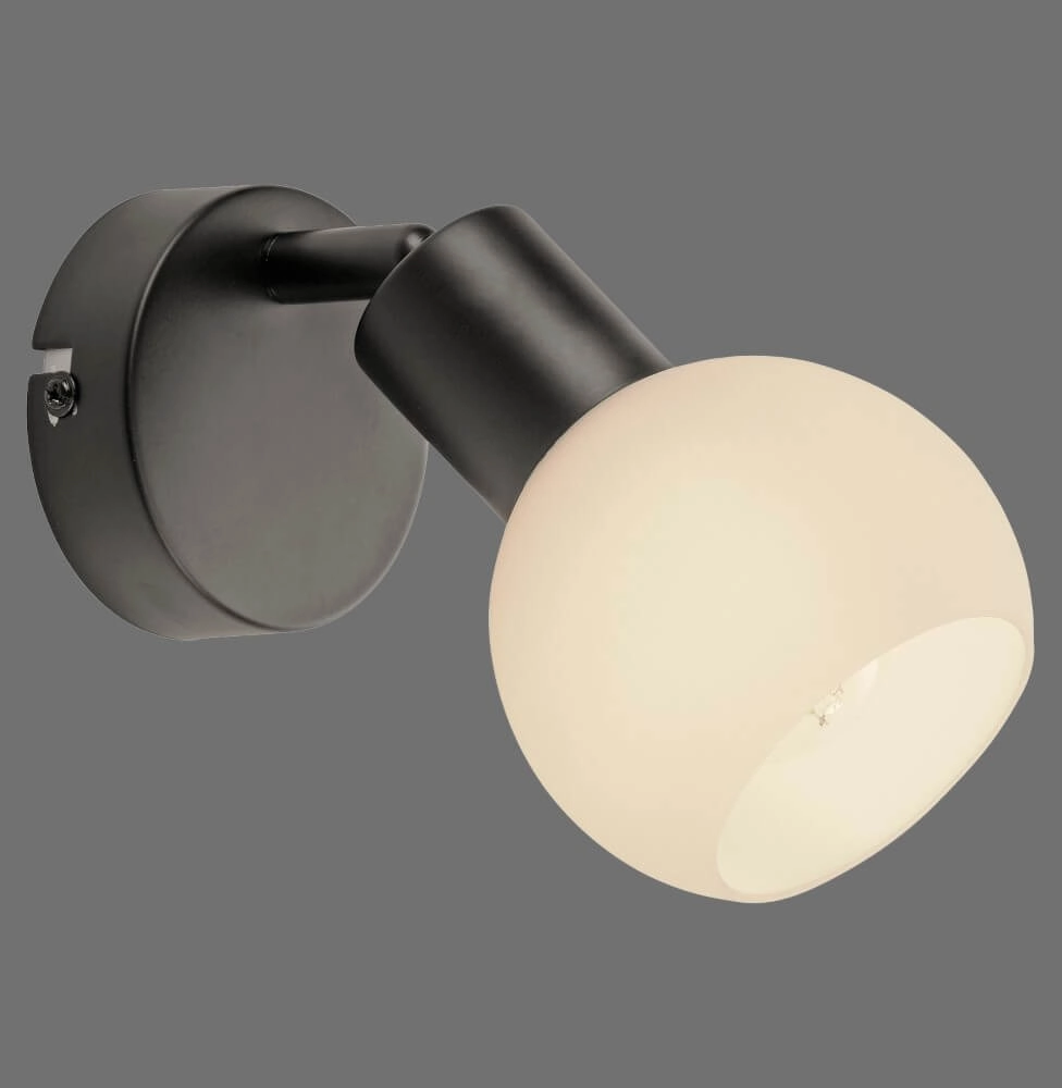 Black wall lamp Loki 1-light Just Light 4043689000752