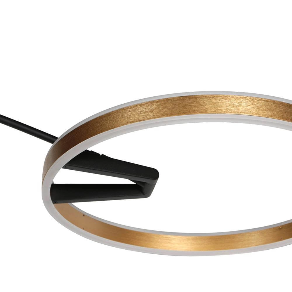 Design arc lamp Ringlux black with gold Steinhauer 8712746177398