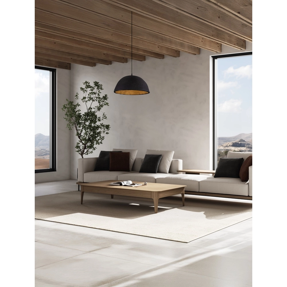 Black pendant lamp Talcum Ø 42cm Lyora 5212017468277