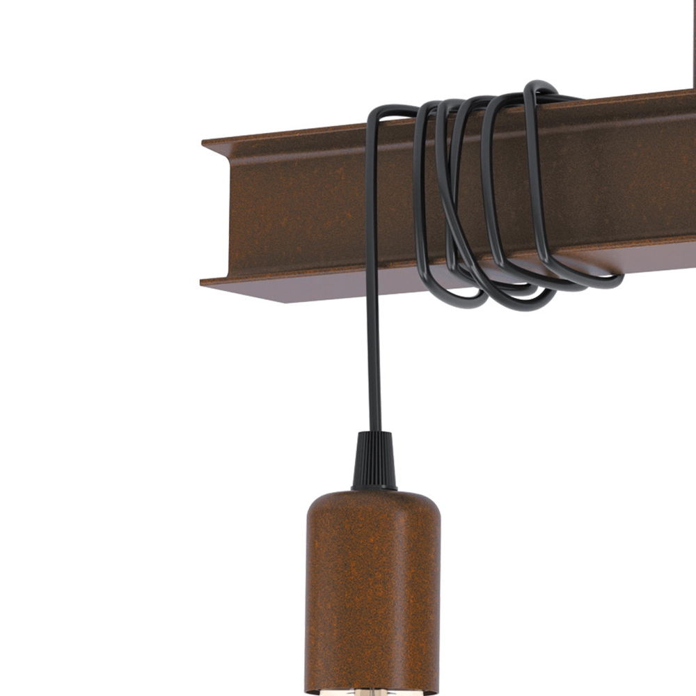 Rusty brown ceiling lamp Townshend 4 Eglo 9002759435226