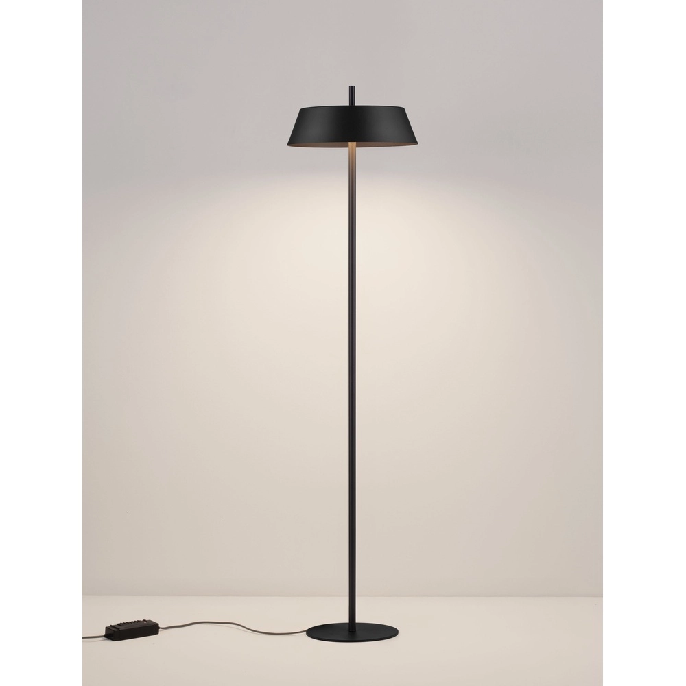 Sleek floor lamp Velio Black design Lyora 5212017489029