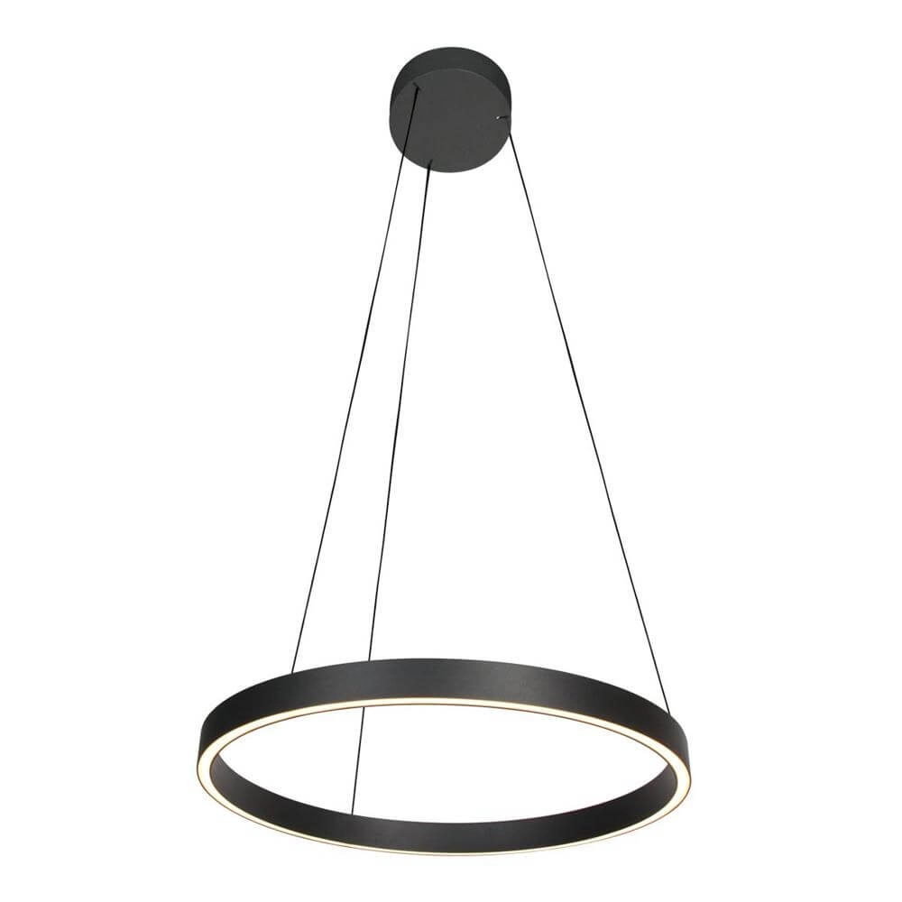 Modern pendant lamp Mykty black Ø 60cm Steinhauer 8712746178203
