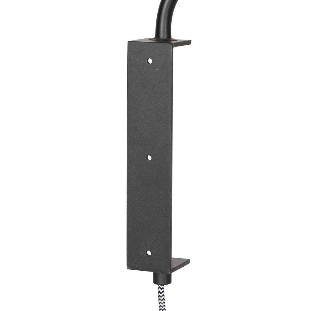 Black wall lamp Bloeba with cork cap Ø40cm Steinhauer 8712746180510