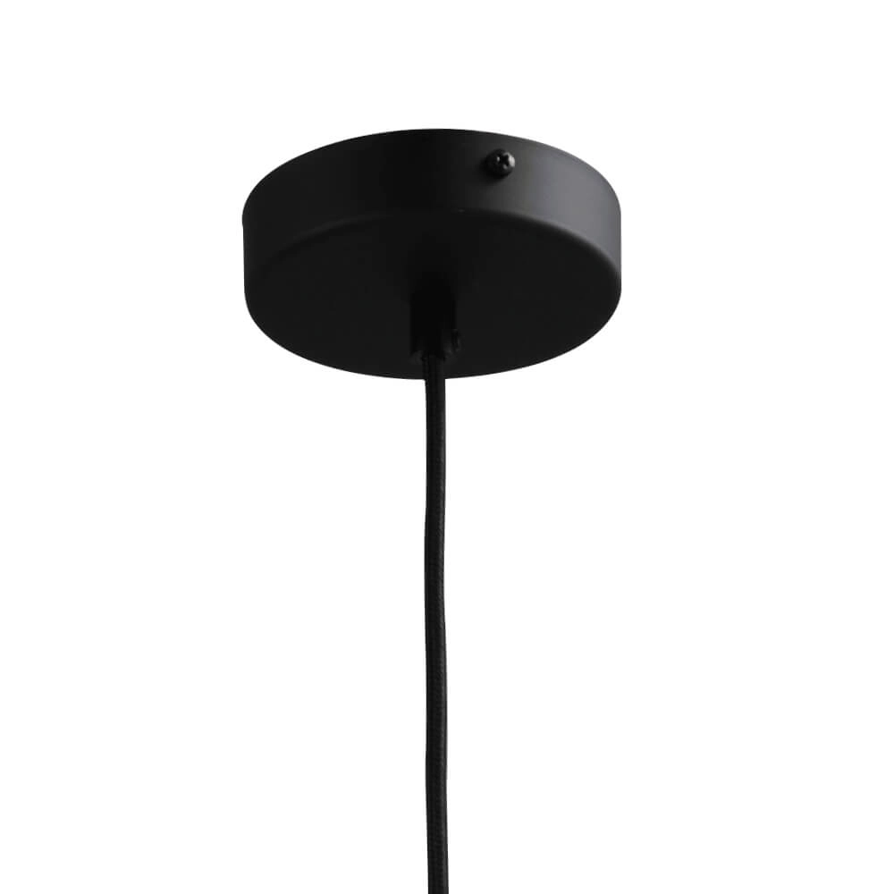 Hanging lamp Ø 20cm Bella 2 Black with smoke glass Masterlight 8718121256382