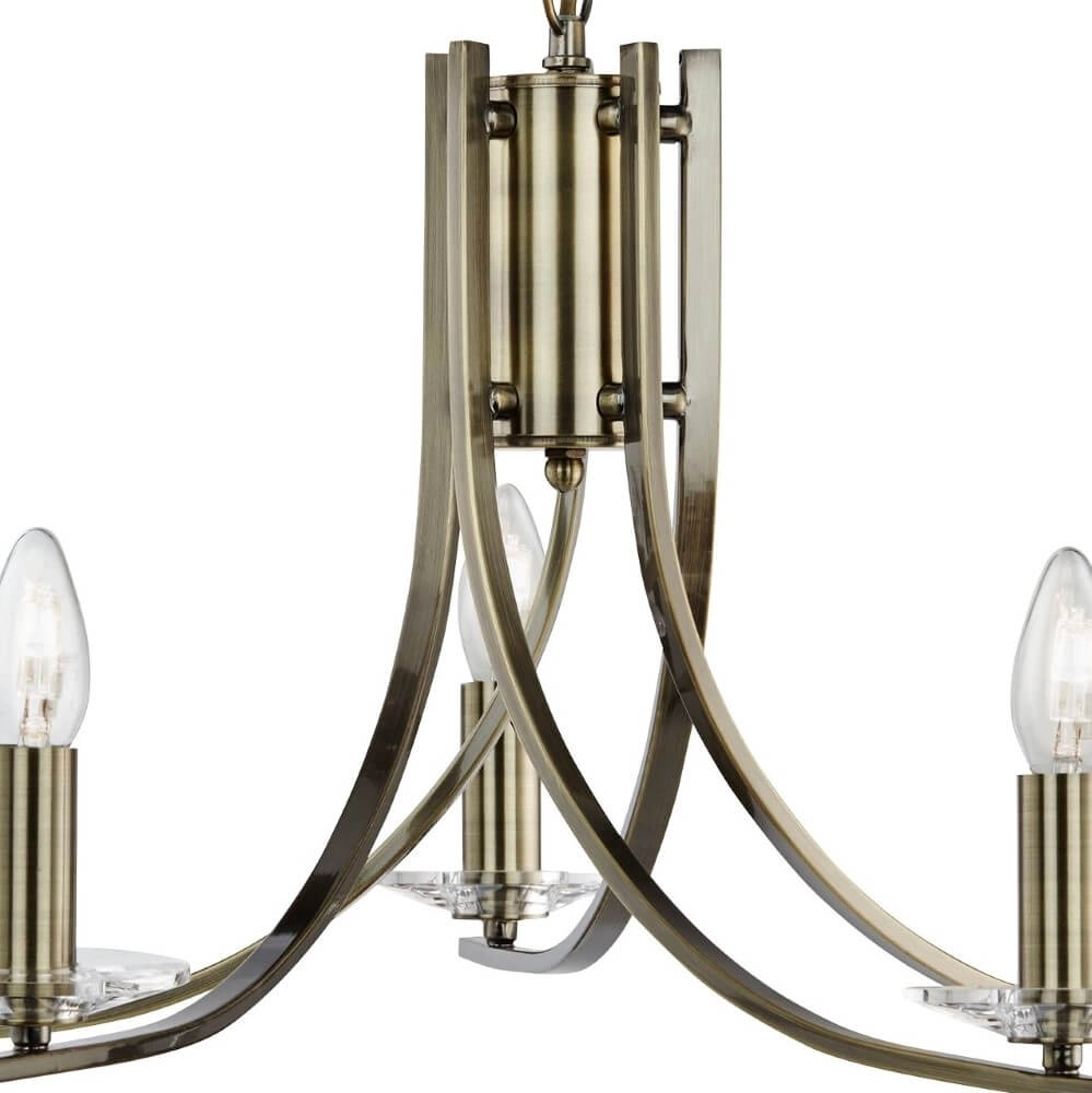 Brass pendant lamp Ascona Ø 62cm Searchlight 5053423020556