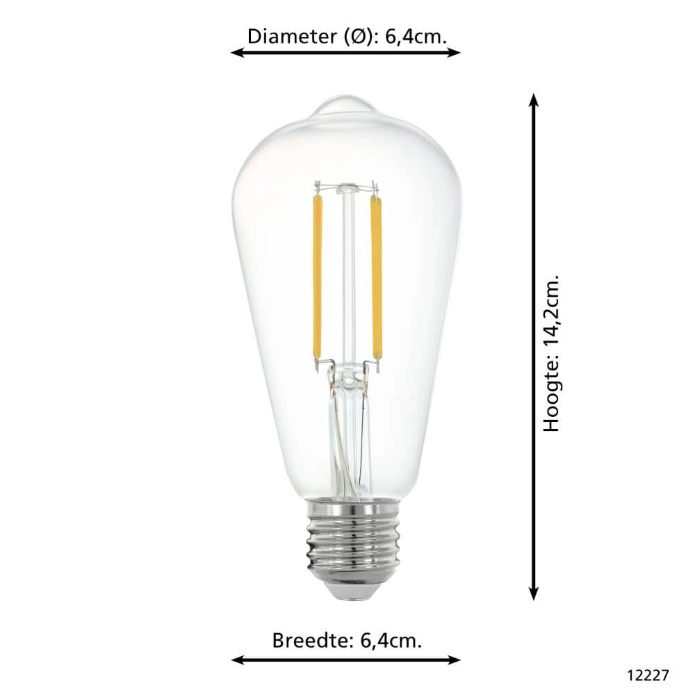 LED lamp bulb Zigbee - E27 - 6 watt - 2700K - ST64 Eglo 9002759122270