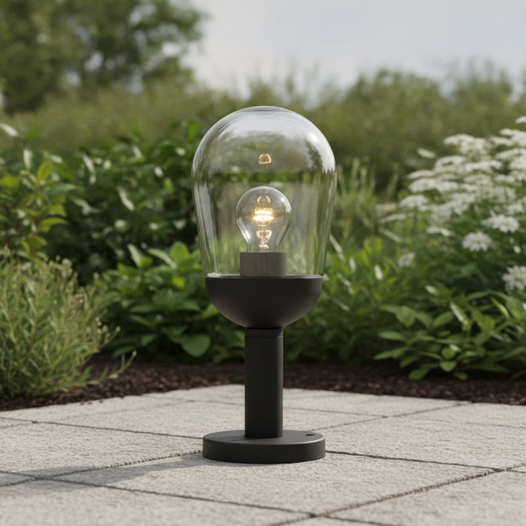 Garden lamp Omika grey 37cm