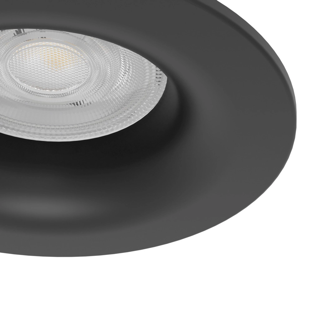 Set of 3 recessed spotlights Salabate black Ø 8.8cm IP65 Eglo 9008606358892