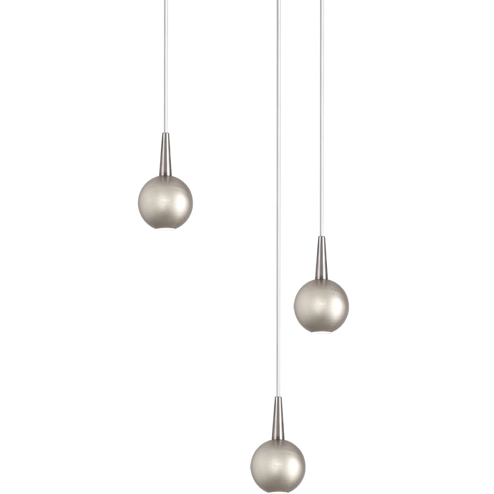 3-light pendant lamp Talana nickel Ø 17cm DTW Masterlight 8718121353975