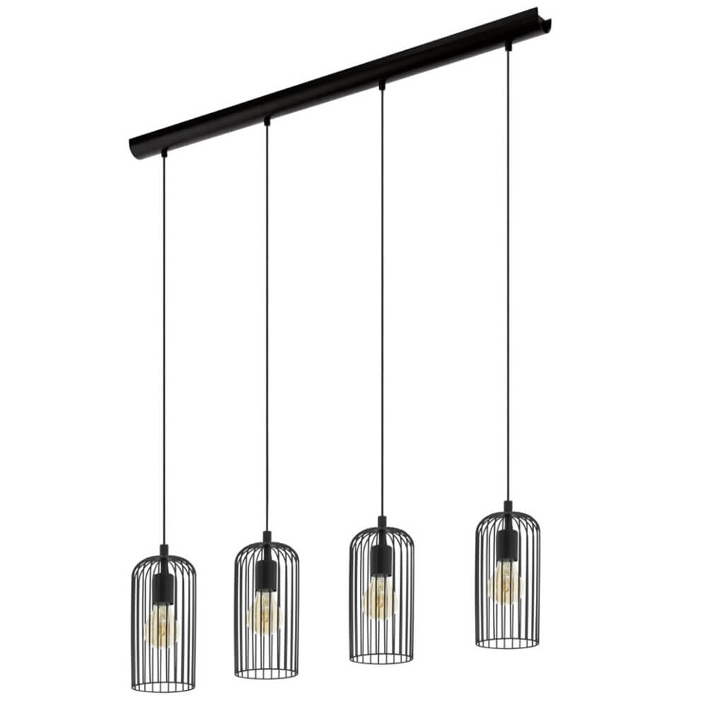 Hanging lamp dining table Roccamena 1 4-light wire lamp